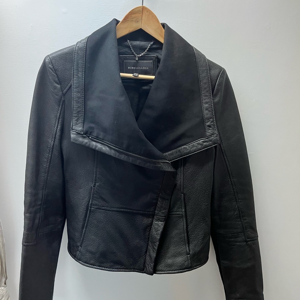 BCBG Genuine leather jacket